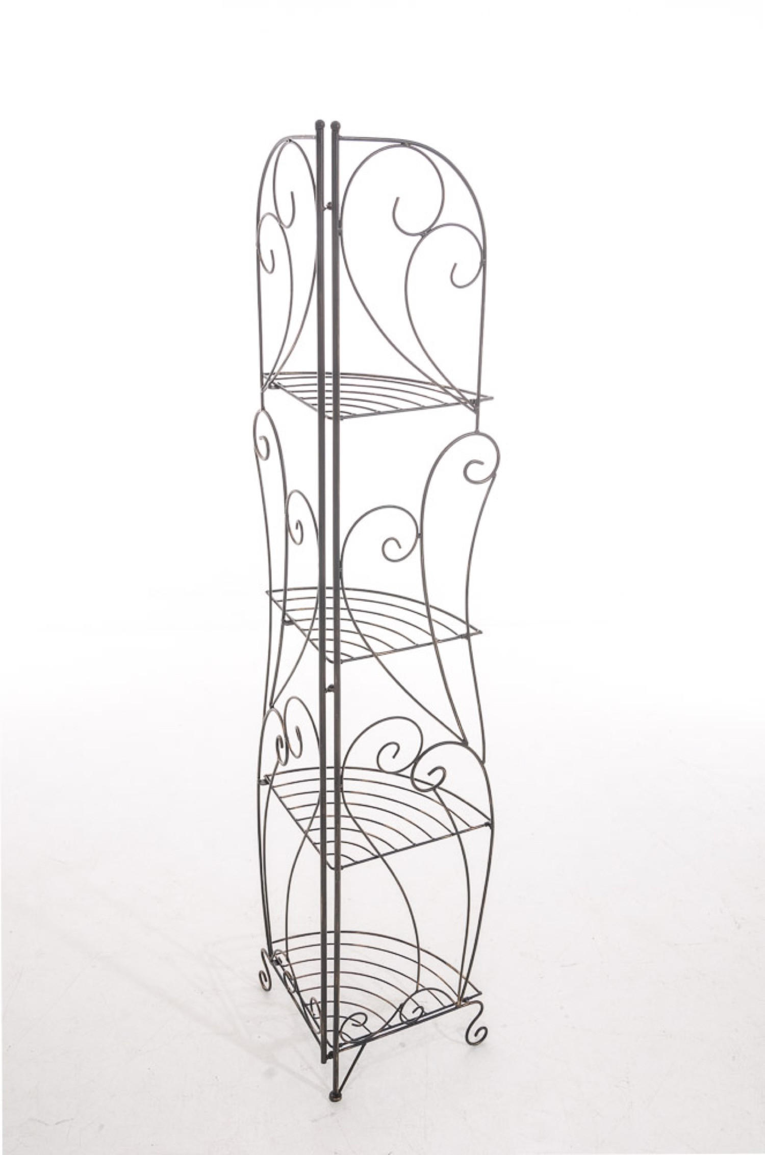 Thumbnail - TPFGarden Standregal, Braun, Metall, 40x154x30 cm, Wohnzimmer, ,