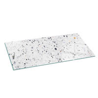 GLASPLATTE für Kamin 125x50 cm Weiß - Weiß, Glas (125/50/0.4cm) - ArtPrintCave