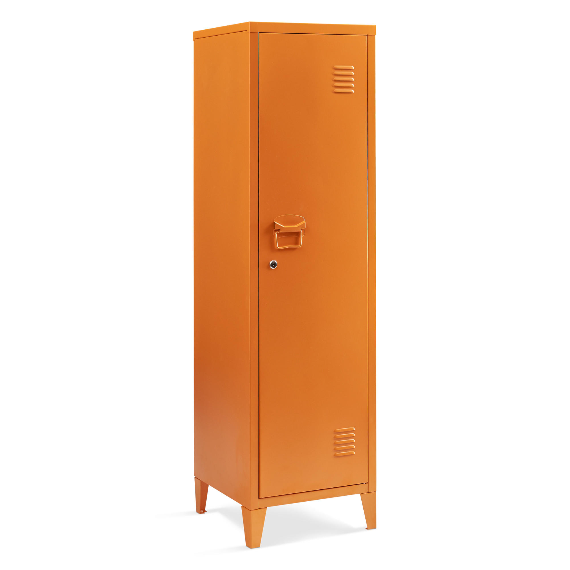 EINZELSPIND Kurikka - Orange, Metall (38/137/38cm) - [en.casa]