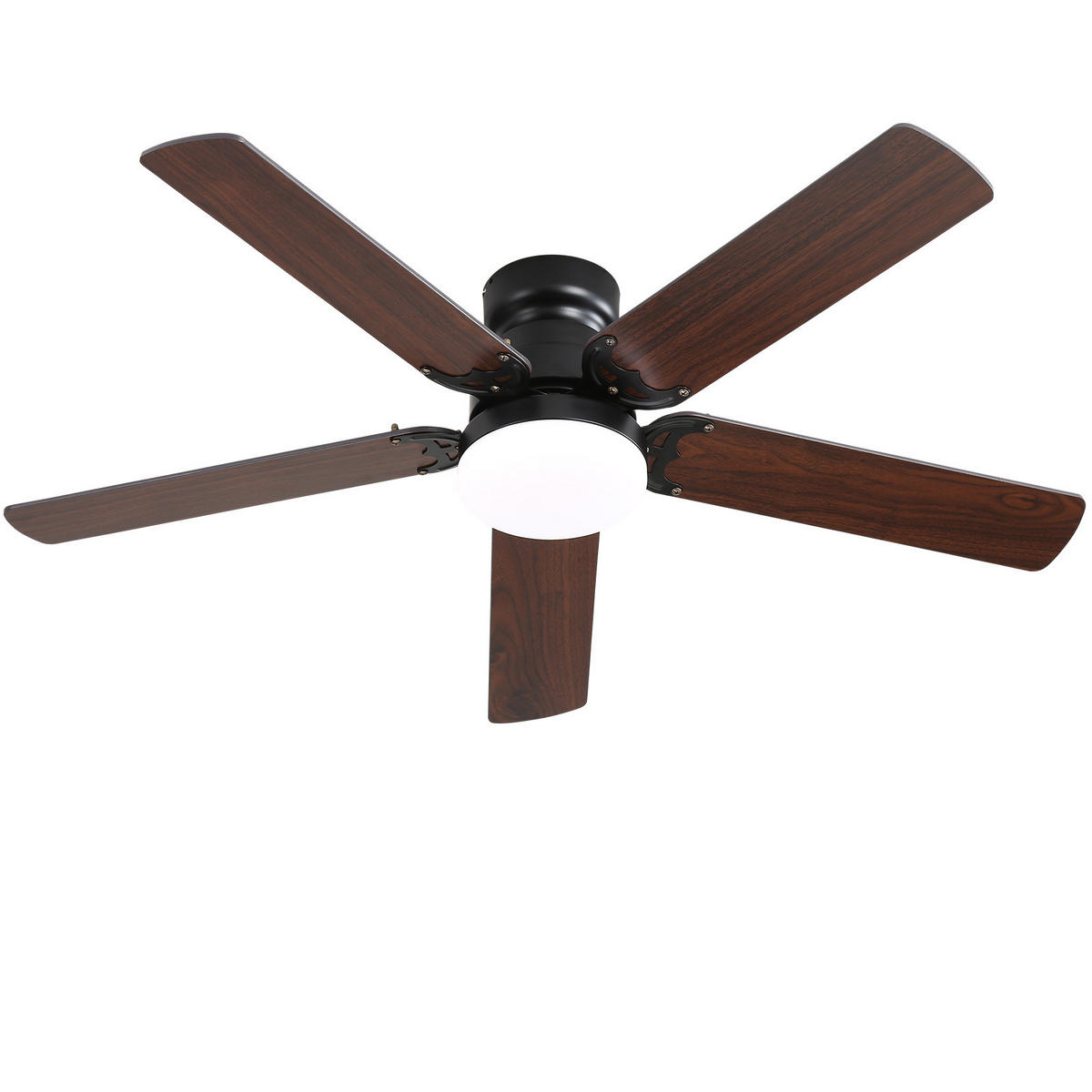 DECKENVENTILATOR DE-16333 42 Zoll LED & Speicherfunktion - Walnussfarben, Holzwerkstoff (106.68/106.68/24.38cm) - ComfortXL