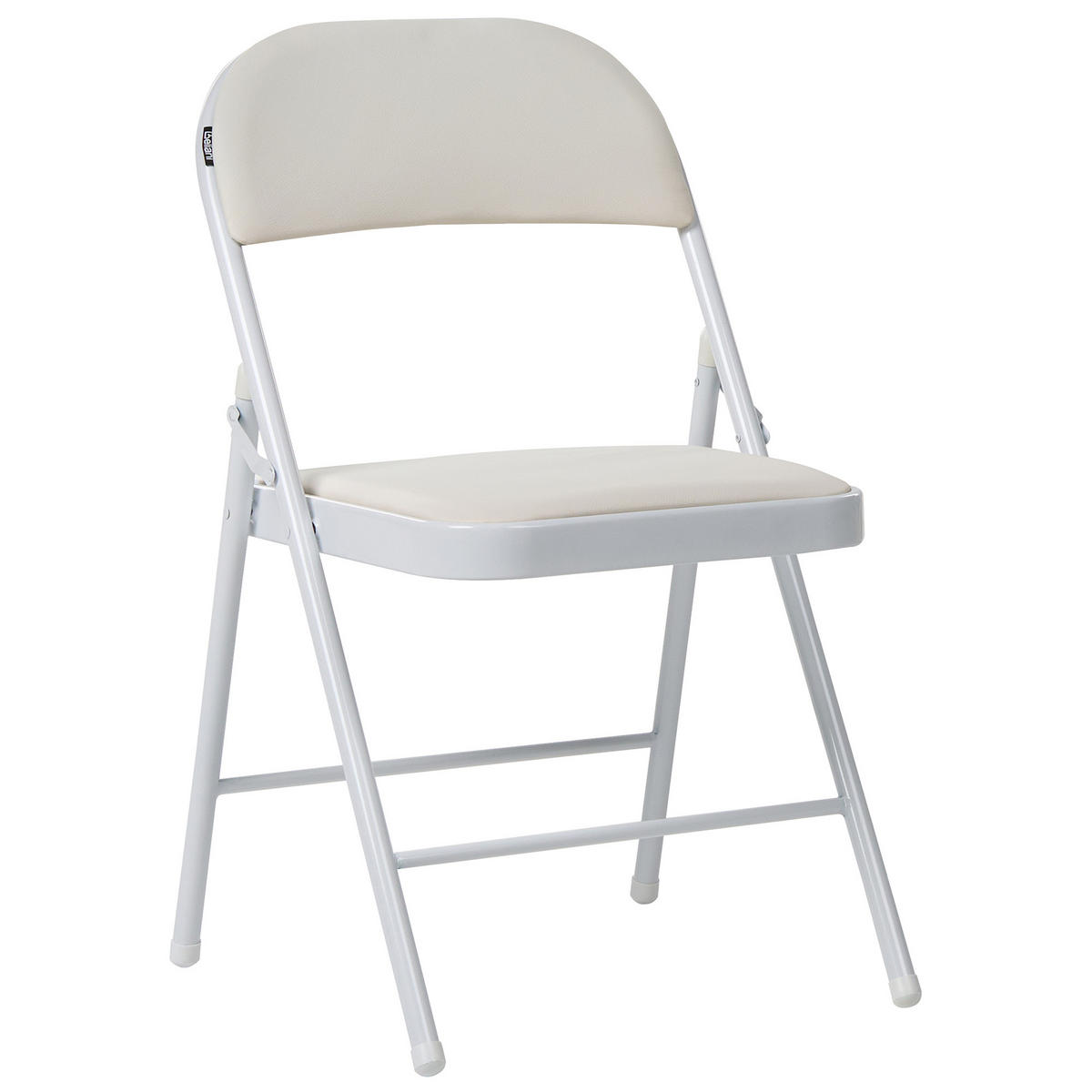 KLAPPSTUHL 4er-Set Metall Weiß Shasta - Weiß, Metall (45/77/47cm) - Beliani