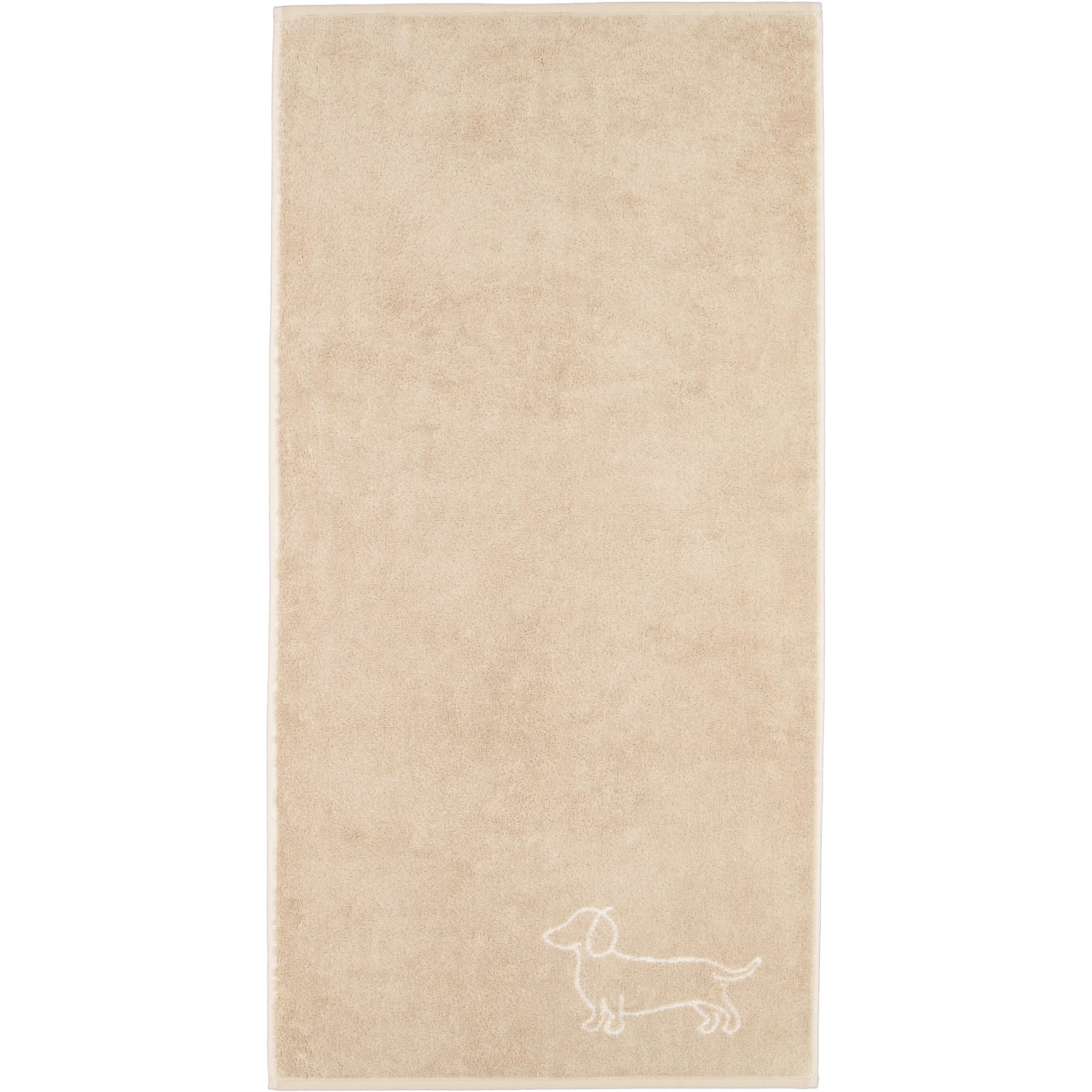 HANDTUCH WE LOVE DOGS COMPANION 6248 NATUR-BEIGE - 33 - Beige, Textil (50/100cm) - Cawoe
