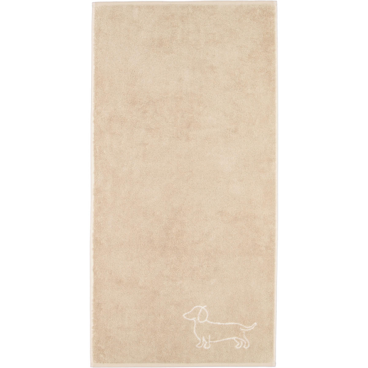 HANDTUCH WE LOVE DOGS COMPANION 6248 NATUR-BEIGE - 33 - Beige, Textil (50/100cm) - Cawoe