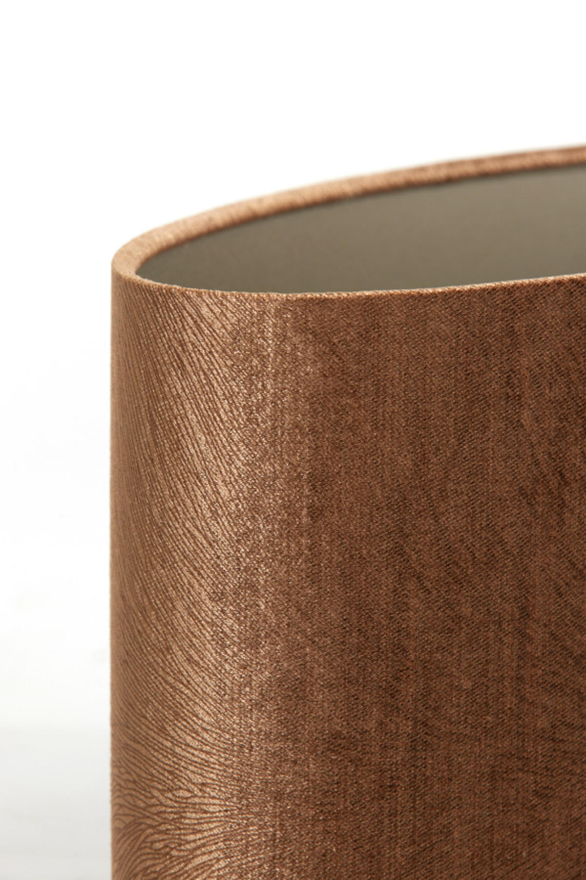 LAMPENSCHIRM Lubis Braun 38/17,5/19 cm - Braun, Textil (38/17.5/19cm) - Light & Living