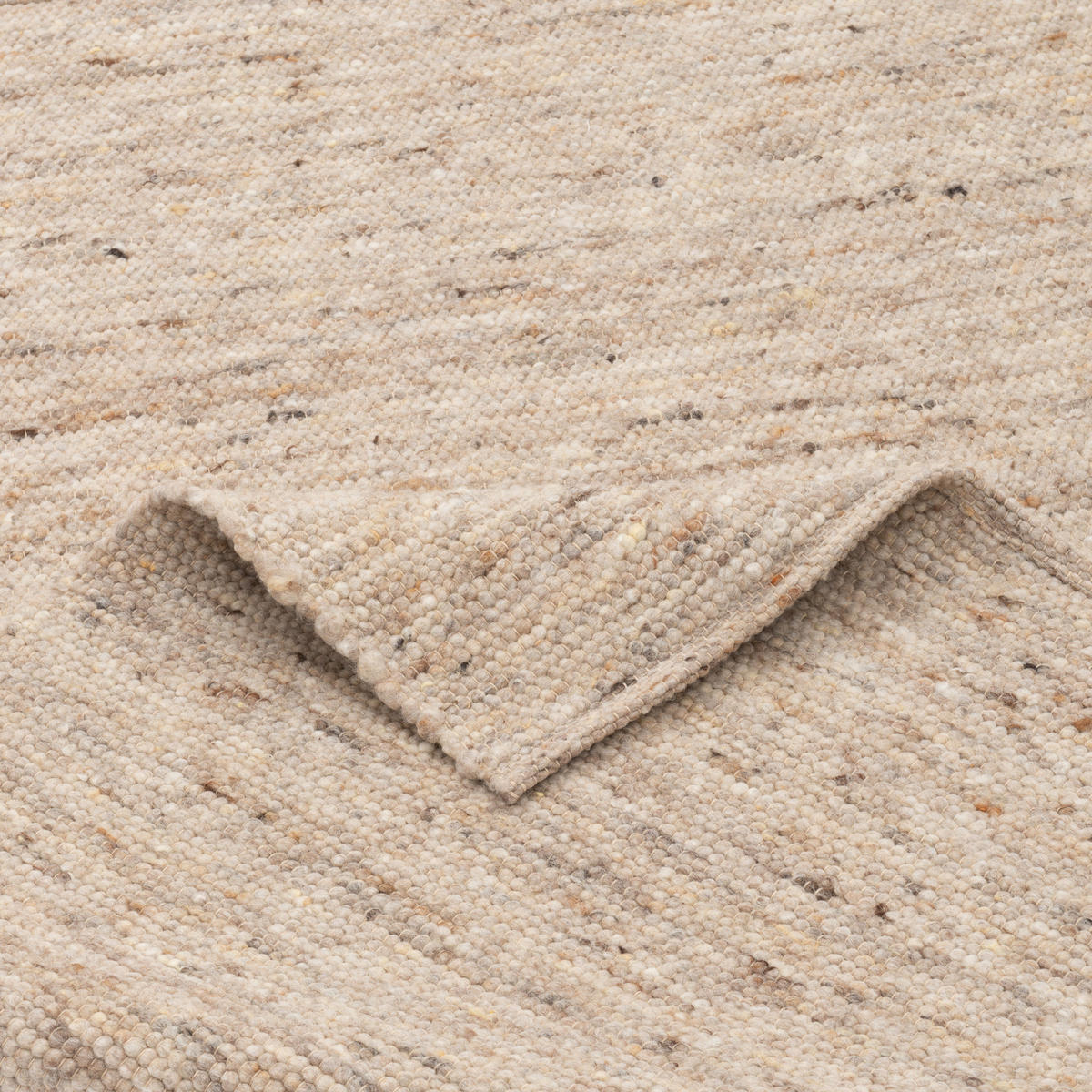 NATUR TEPPICH WOLLE ALASKA MELIERT - Naturfarben, Textil (70/240cm) - Pergamon