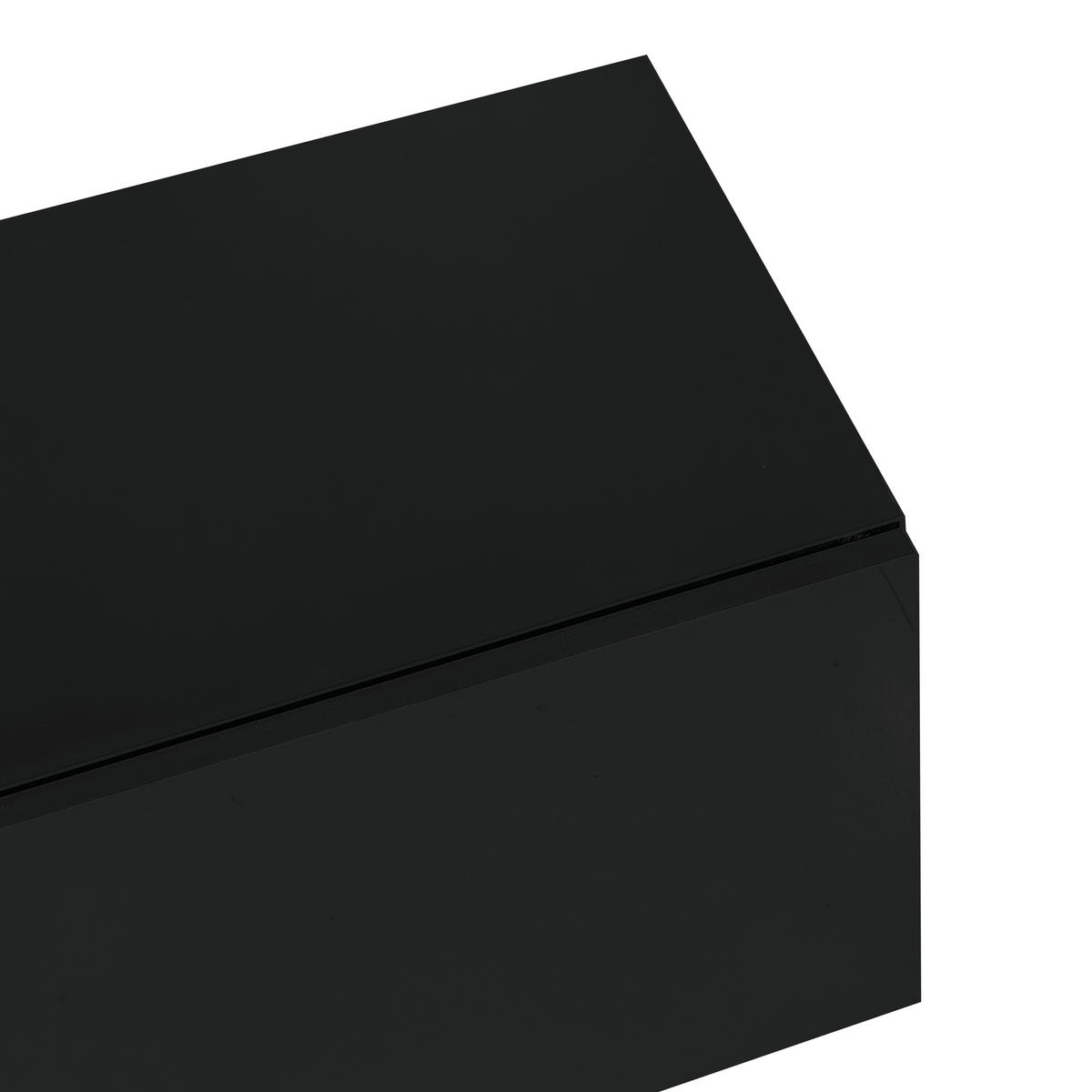 TV-ELEMENT mit Couchtisch - Kombination 2er-Set Schwarz mit Goldakzenten - Schwarz, Holzwerkstoff (170/46/35cm) - OKWISH