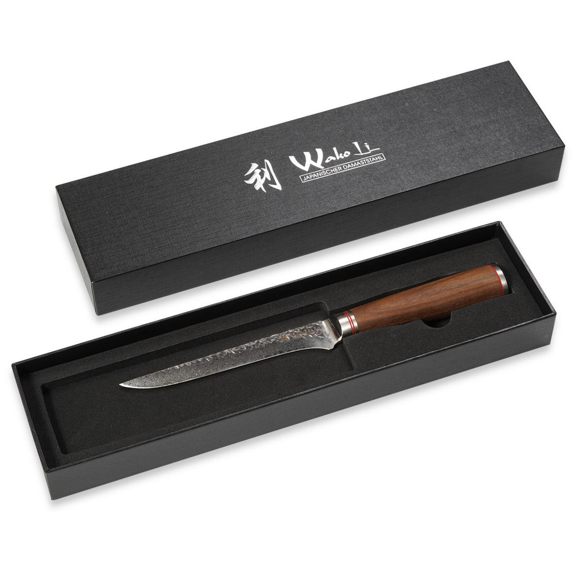 AUSBEIN- UND FILETIERMESSER 16,5 cm - Nussbaumfarben, Holz/Metall (30cm) - Wakoli