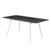 ESSTISCH LIO 120-160/80/76 cm - Schwarz/Weiß, Holzwerkstoff/Metall (120/80/76cm) - B&D Home