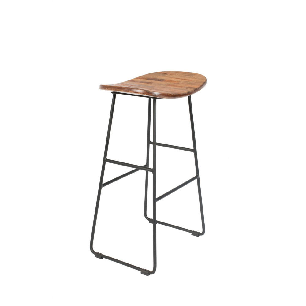 Drawer Barhocker Natur 40x65x30 cm