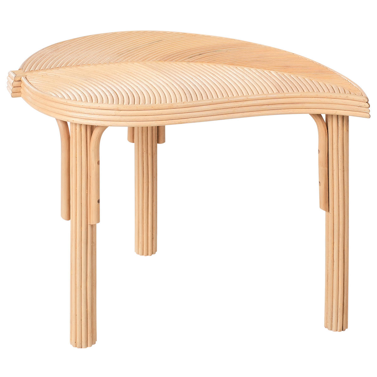 COUCHTISCH 3er-Set PARALIA Rattan Naturfarben - Naturfarben, Naturmaterialien (48/70/44cm) - Beliani