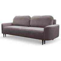 SCHLAFSOFA ANES, Sofa mit Schlaffunktion und Bettkasten, Farbe: Grau, Velourstoff - Grau, Textil (244/92/102cm) - Sepro Meble