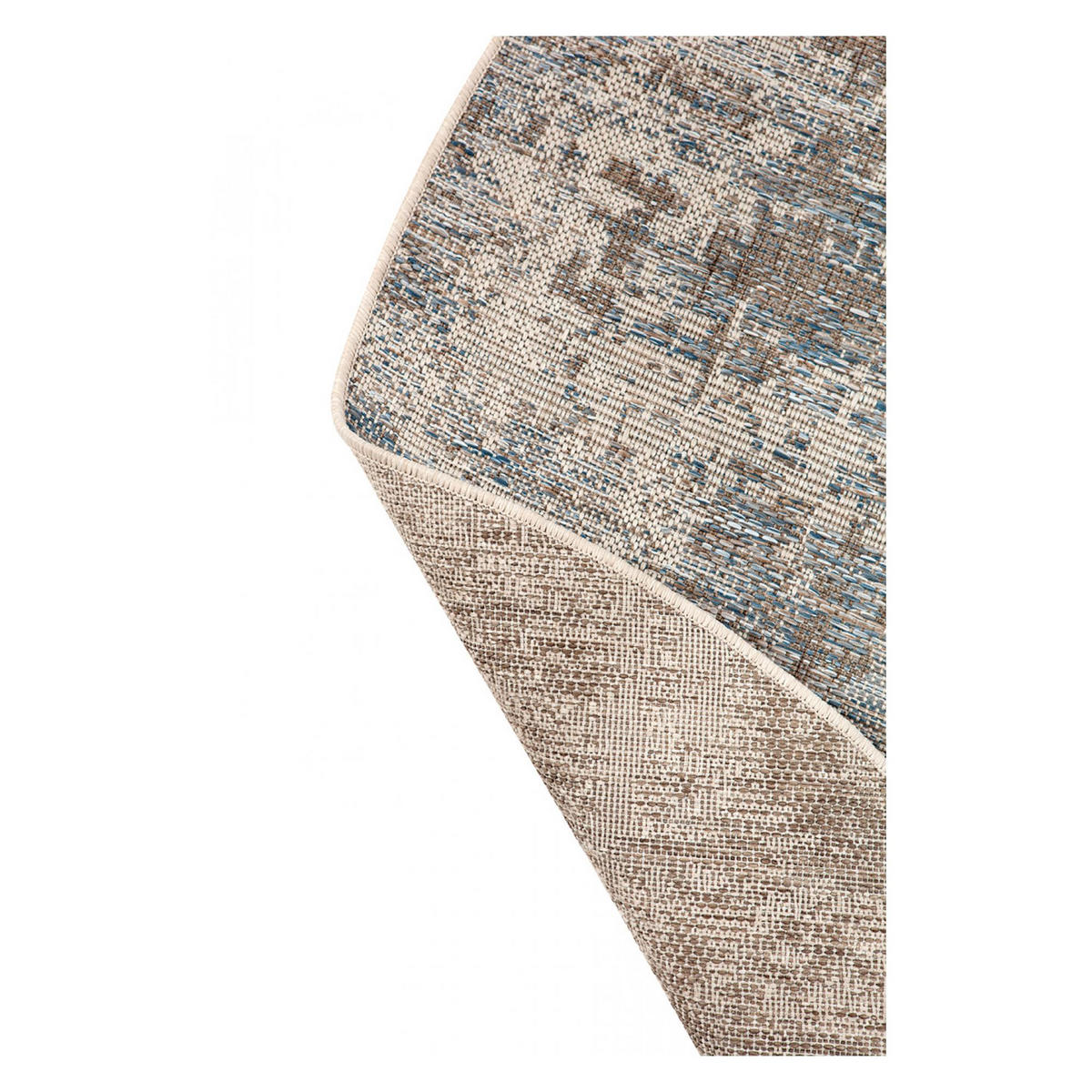 OUTDOOR-TEPPICH Catania 2 grau durchmesser 160 cm - Grau, Textil (160/160cm) - Vivaraise