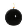 LED-KERZE Idalia Schwarz 9/9/12 cm Kunstoff - Schwarz, Kunststoff (9/9/12cm) - Mondex