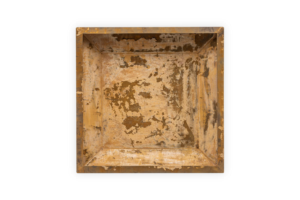 FEUERSCHALE Firesheet Corten 77 x 77 x 32 cm 17 kg Rostoptik - Kupferfarben, Metall (77/32/77cm) - The Favilla