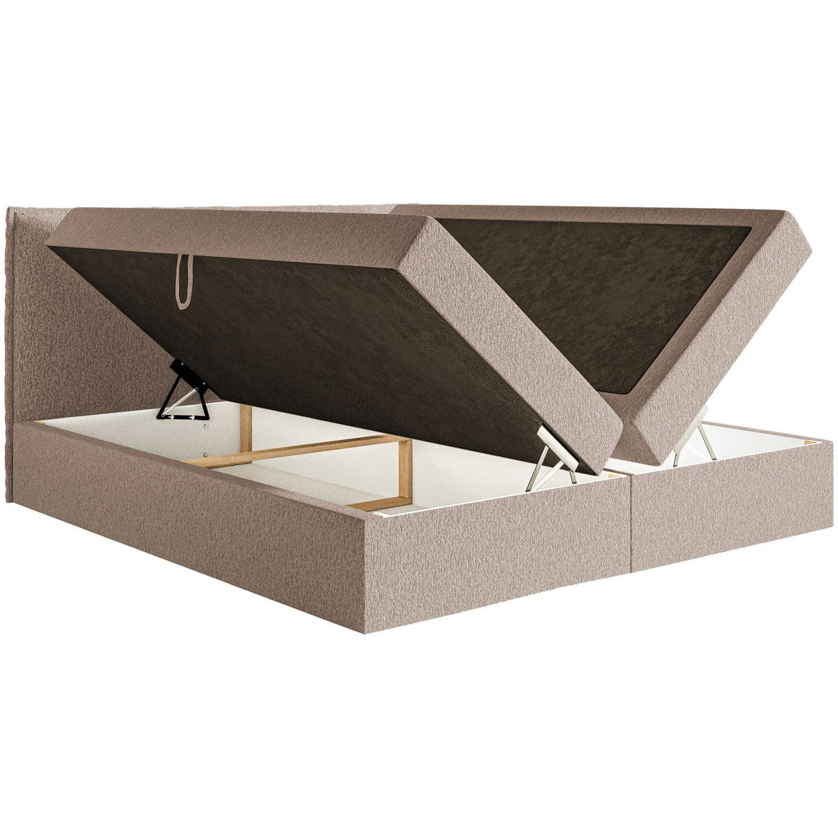 BOXBETT Softie Dunkelbeige Chenille 180x200 cm - Beige, Textil (180/200cm) - Selsey