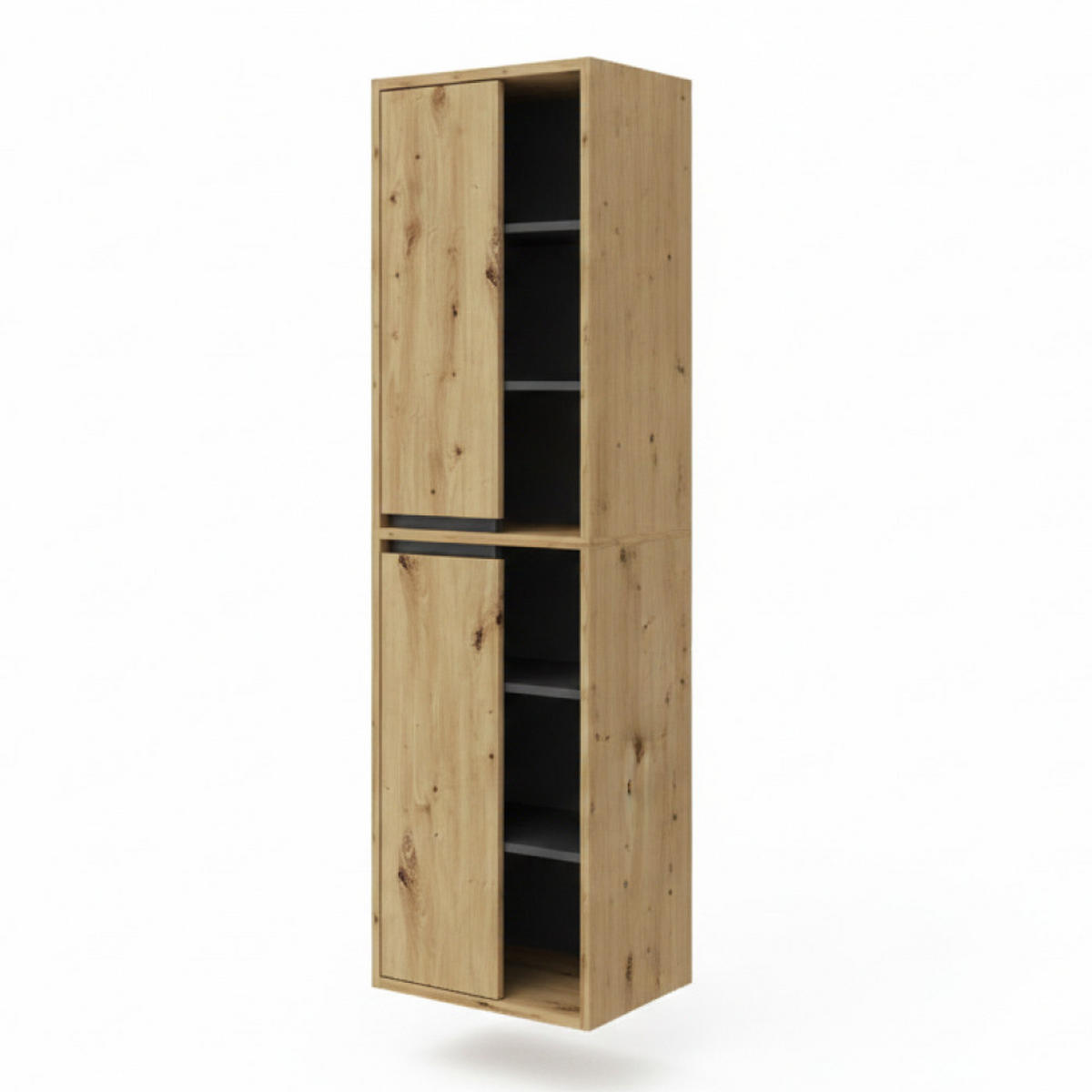 BADSCHRANK Viola Artisan-Eiche 50 x 170 cm - Eiche Artisan, Holzwerkstoff (50/170/33cm) - Vicco