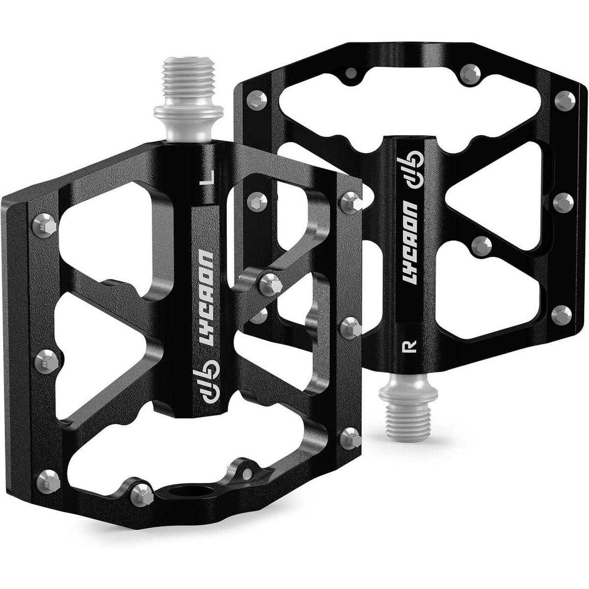 FAHRRADPEDALE Aluminiumlegierung Schwarz - Schwarz, Metall (9.7/1.8/10.5cm)