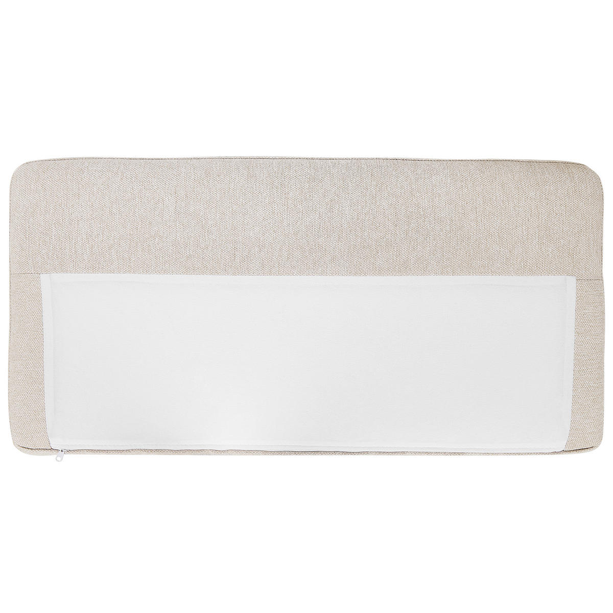 2-SITZER-ECKSOFA hellbeige rechtsseitig Breda - Beige/Schwarz, Textil (192/155cm) - Beliani