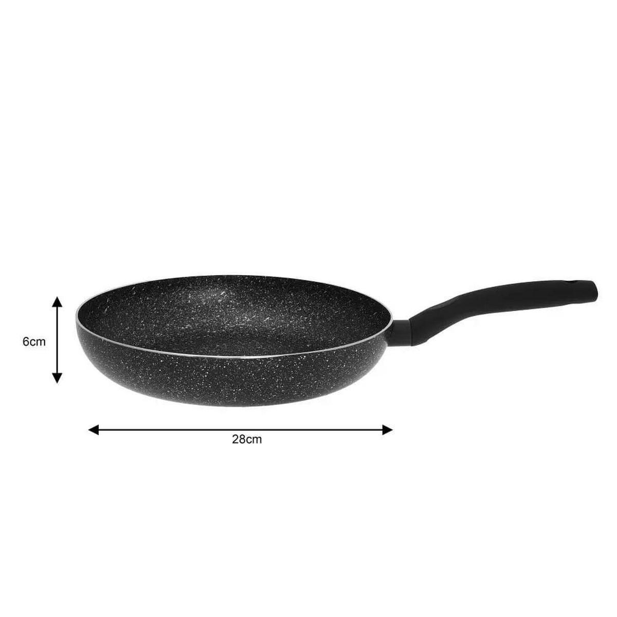 PFANNENSET Schwarz 28/28/5.5 cm KH1562 - Schwarz, Metall - Kinghoff 