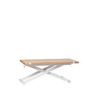 COUCHTISCH AUSZIEHBARER UND ERHÖHTER Tapi Weiß 110 cm x 46-75 cm - Weiß, Holz (57/110/46cm)