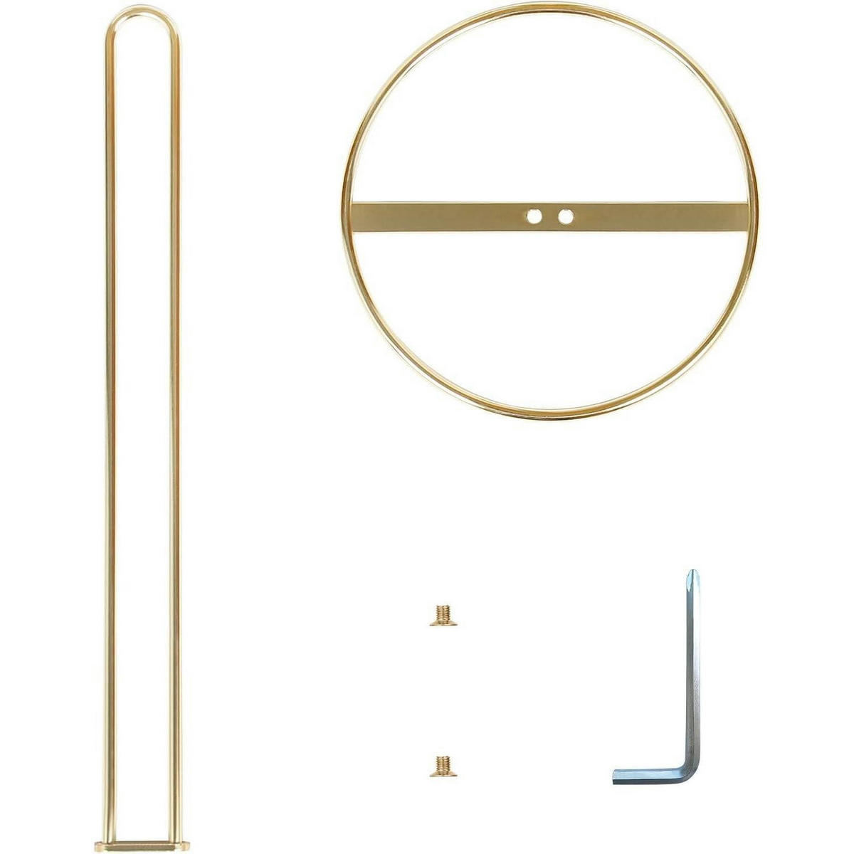 KÜCHENROLLENHALTER Stehend Gold 32 cm - Goldfarben, Metall (17/7.6/30cm)