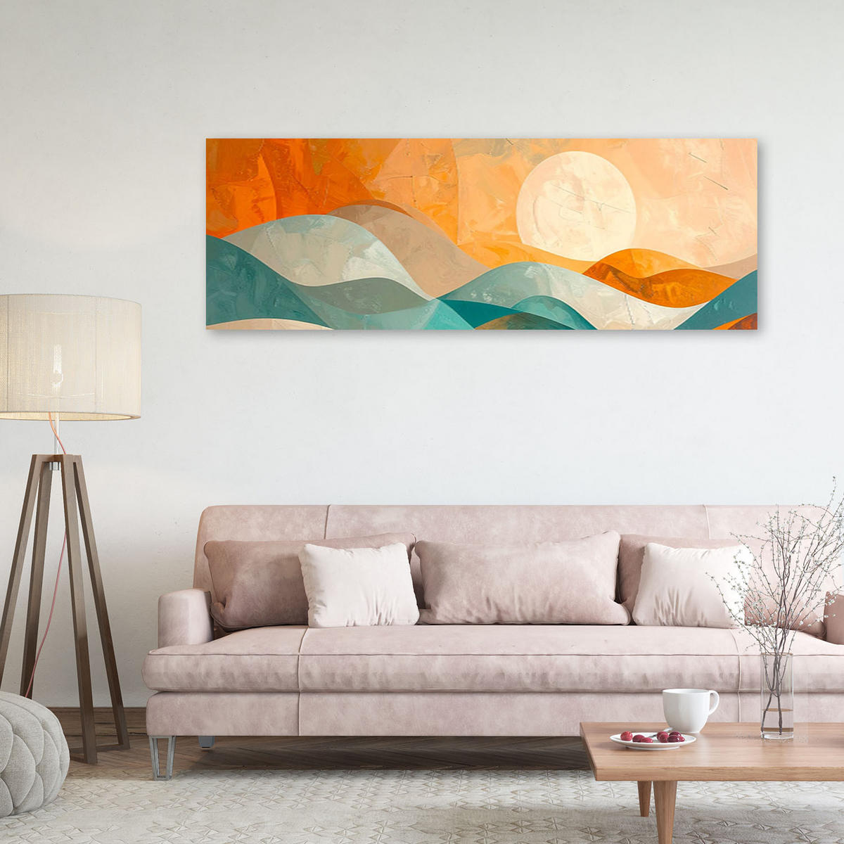 LEINWANDBILD 3D und geometrisch 150x50cm - Multicolor, Textil (150/50cm) - Feeby