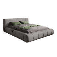 POLSTERBETT AVILLA 160x200 cm, Grau - Grau, Textil (200/160cm) - Fedve