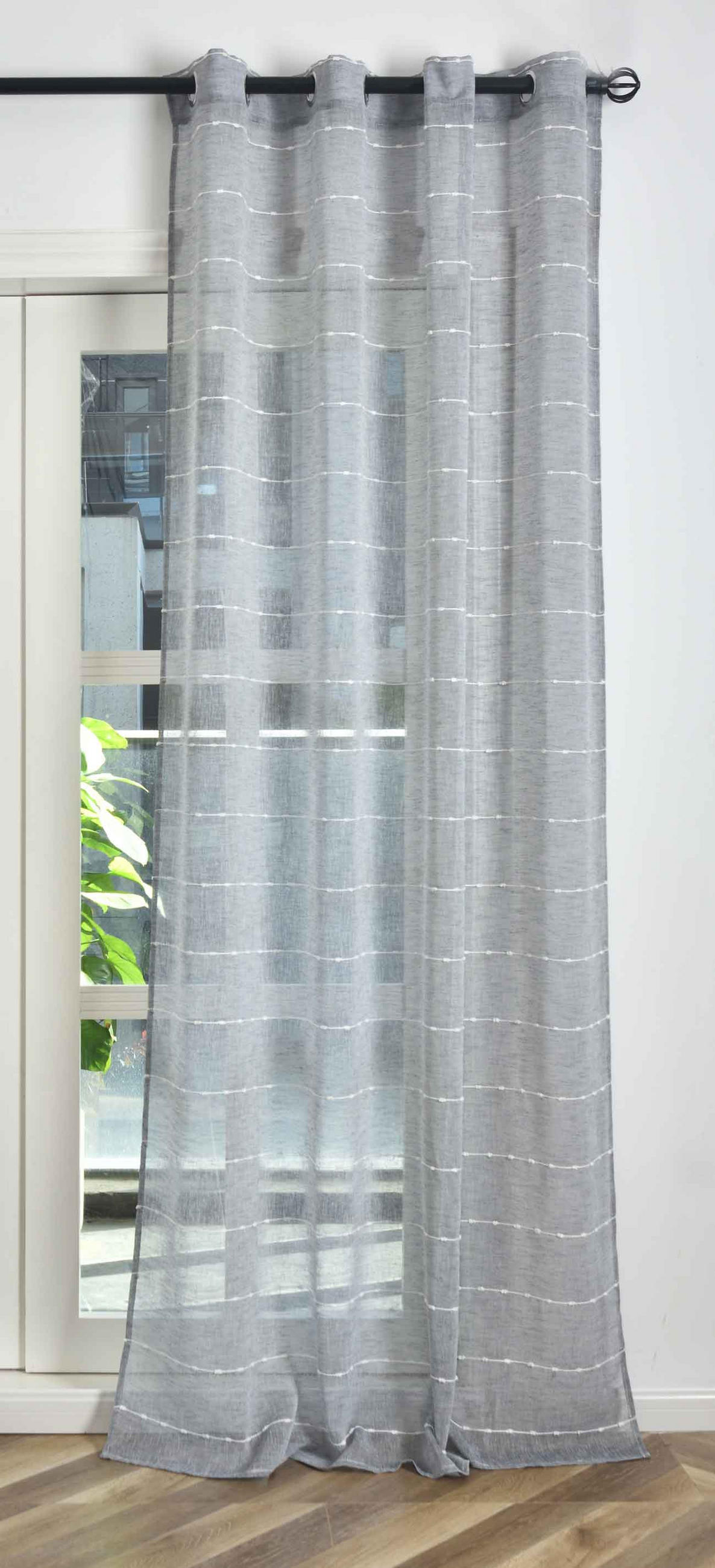 VORHANG »Kassel« HxB 245x140 cm Grau - Grau, Textil (140/245cm) - Gardinenbox