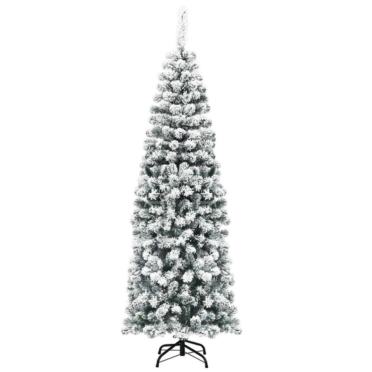 WEIHNACHTSBAUM Weiß - Weiß, Kunststoff (180cm) - COSTWAY