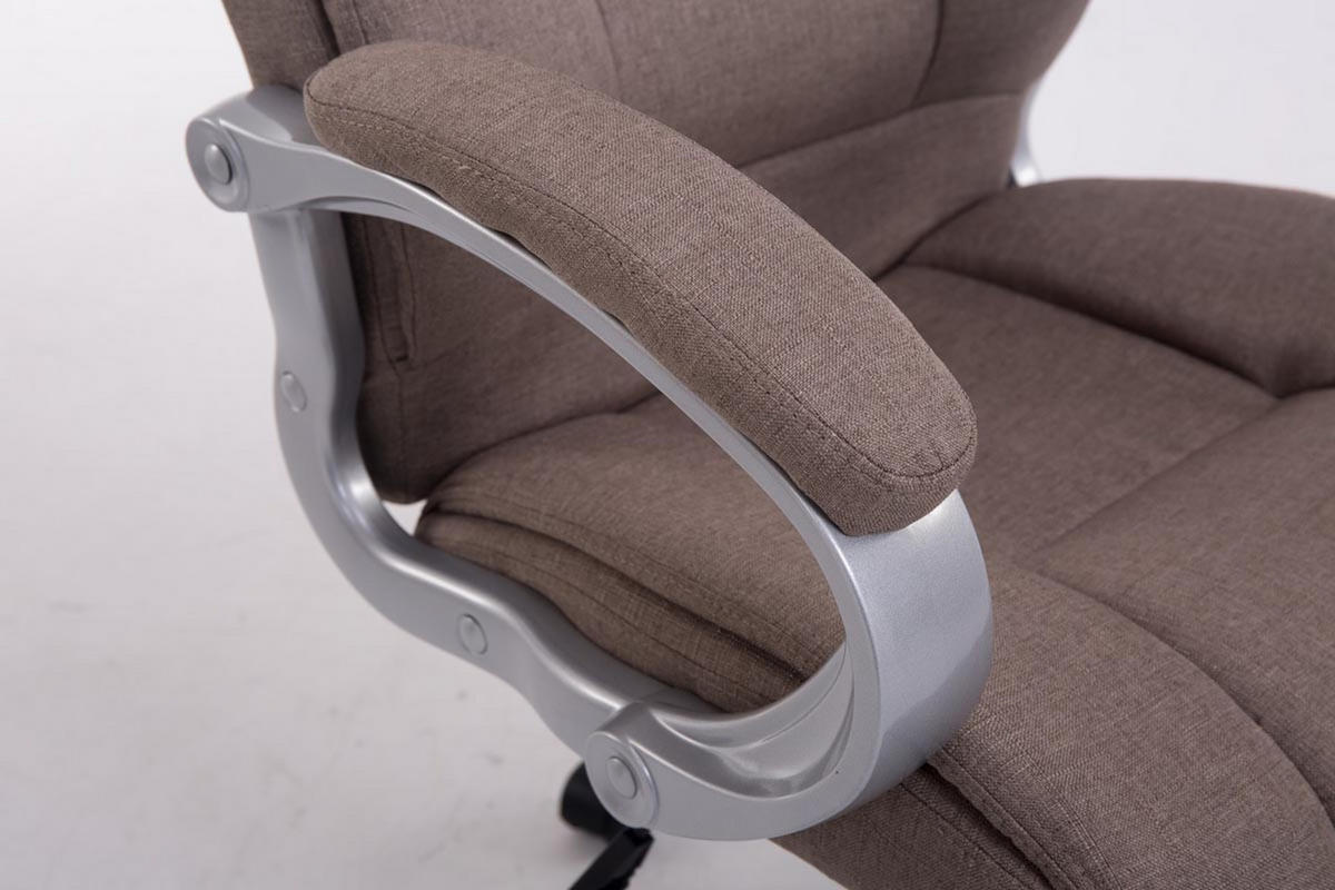 BÜROSTUHL Apodo, Stoff Taupe - Taupe, Textil/Metall (66/122/70cm) - TPFLiving