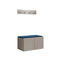 GARDEROBEN-SET Orion VI - Kaschmir/Blau, Holzwerkstoff/Kunststoff (84/42/46cm) - MIRJAN24