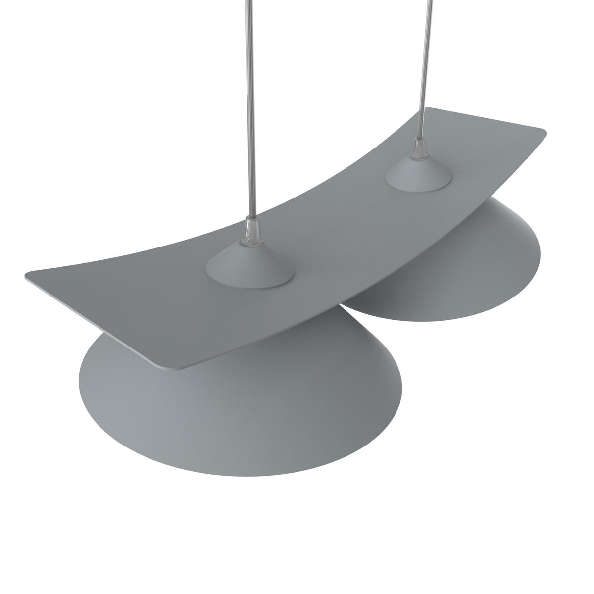 HÄNGELEUCHTE - Grau, Metall (25/50/16cm) - Lumicom