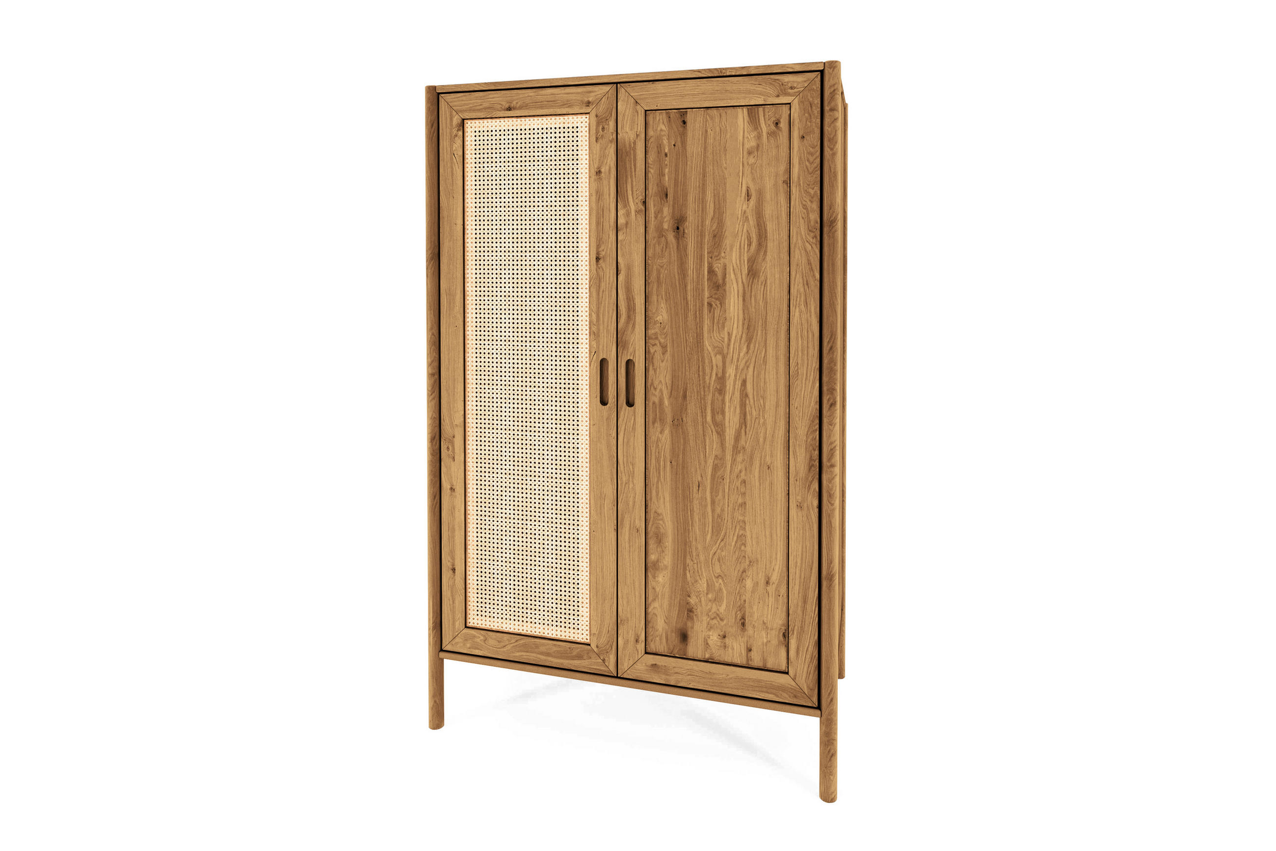 KLEIDERSCHRANK INA Wildeiche - Alteiche, Holz (108/175/60cm) - byoak