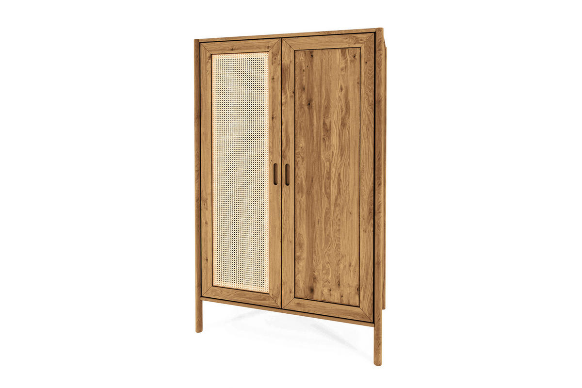KLEIDERSCHRANK INA Wildeiche - Alteiche, Holz (108/175/60cm) - byoak