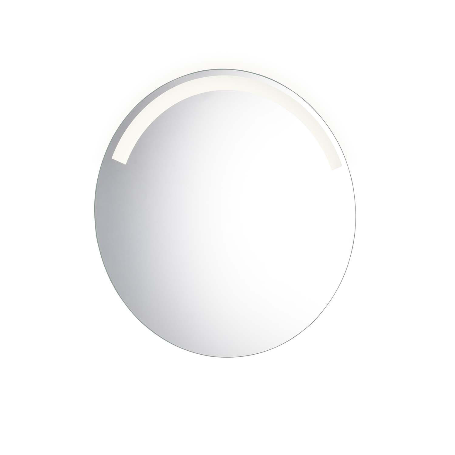 LED-SPIEGEL Agatha rund - Ø 60cm - Silberfarben, Glas (60/60/4cm) - Niermann