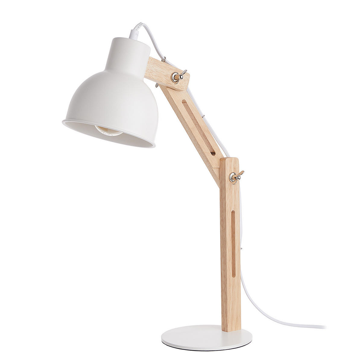 SCHREIBTISCHLEUCHTE Agon - Weiß, Metall (45/37/15cm) - Butlers