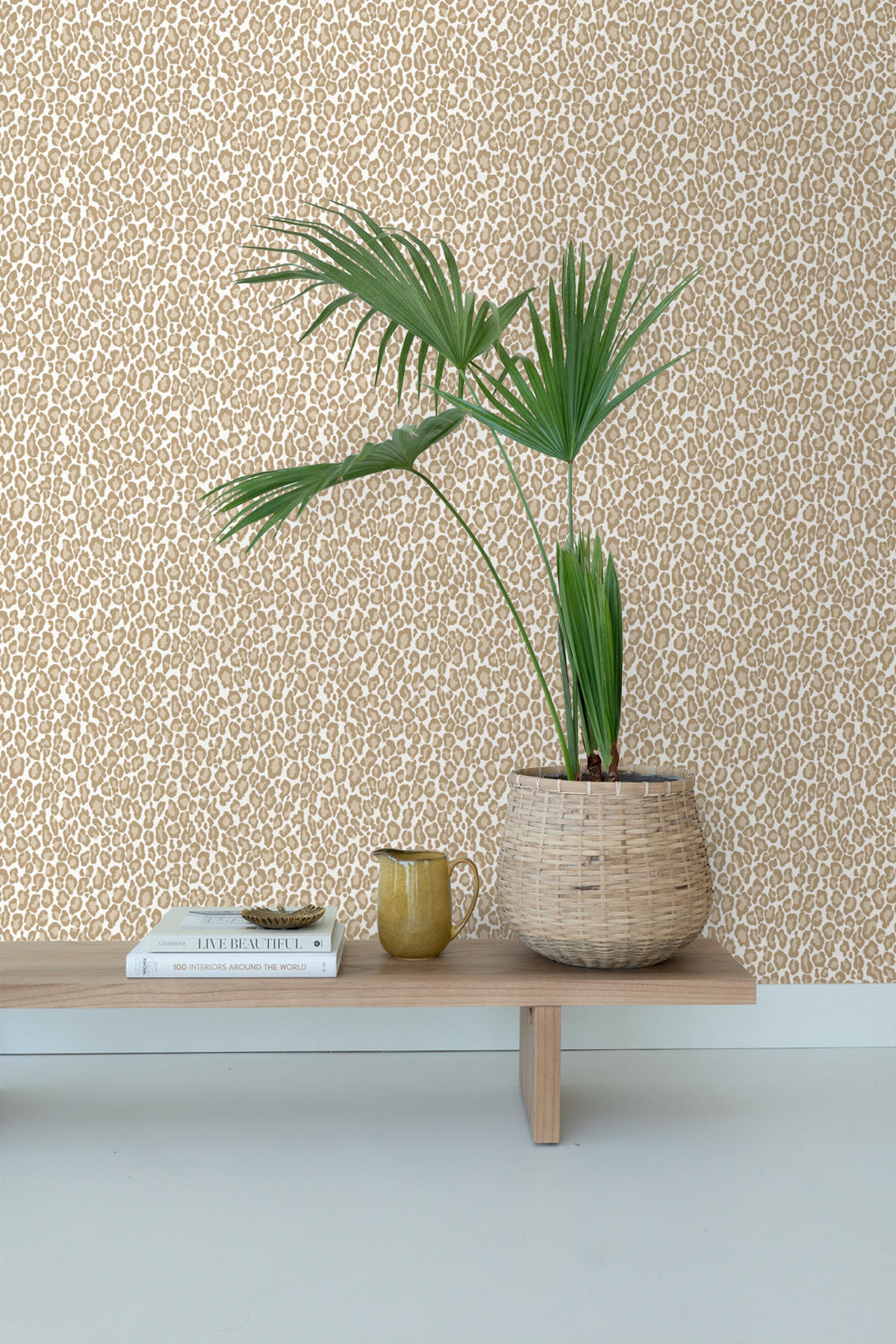 TAPETE Leopardenmuster 53 cm x 10.05 m - Beige, Papier (53/1000cm) - ESTAhome