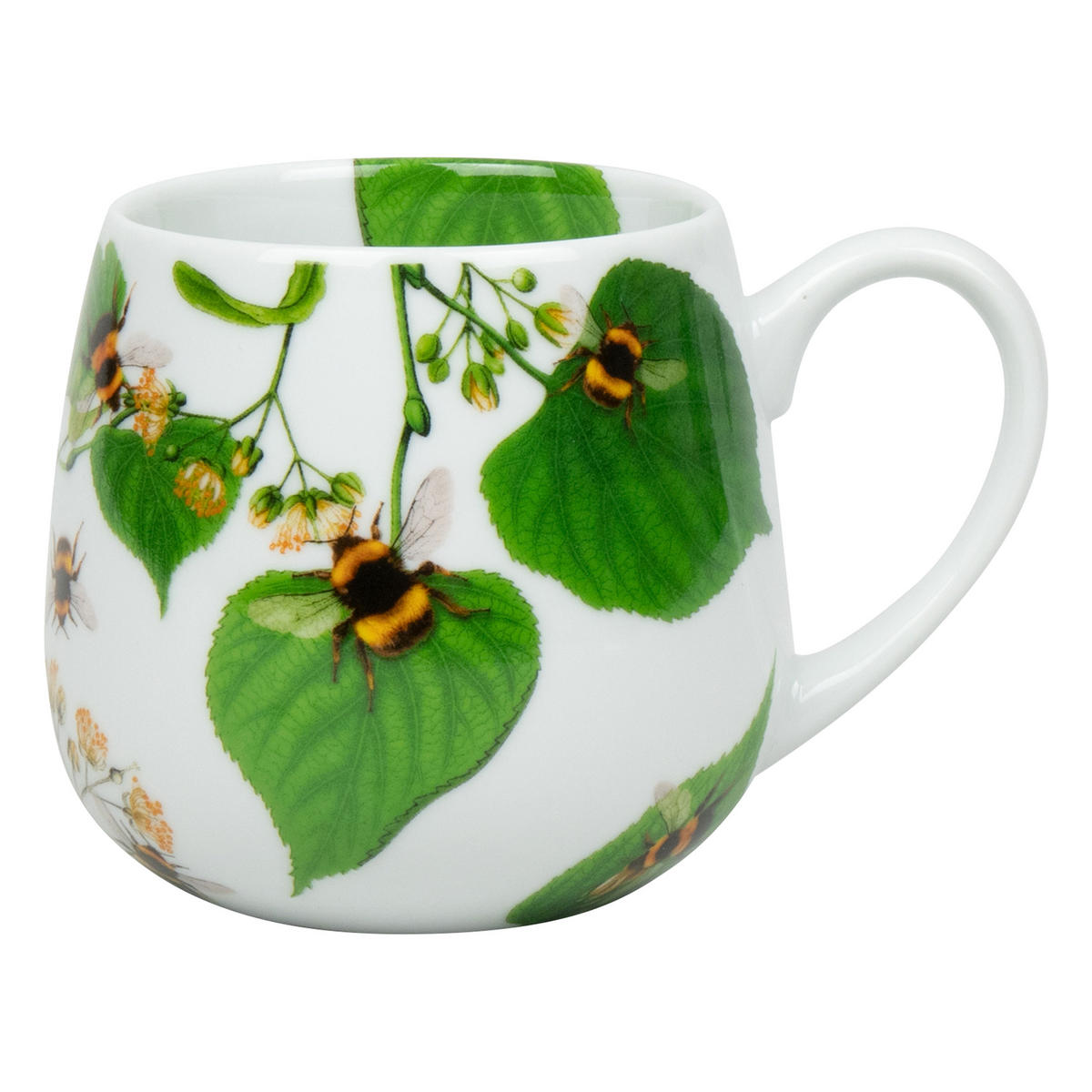 KUSCHELBECHER Bumblebees on Leaf - Naturfarben, Keramik (0.4L) - Könitz