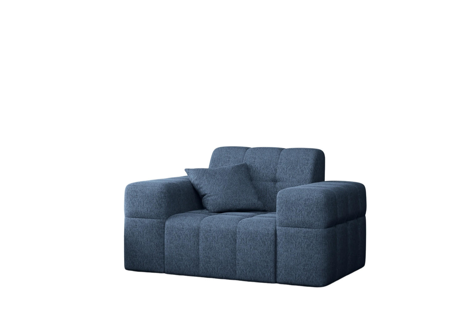 SESSEL Serie NIMES Stoff Verita Marineblau - Blau, Holz (120/82/92cm) - Kaiser Möbel