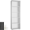 BÜCHERREGAL Lexi,60 x 30 x 190 cm,weiß - Weiß, Holz (30/190/60cm) - tectake