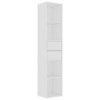 BÜCHERREGAL Weiß 36x30x171 cm Holzwerkstoff - Weiß, Holzwerkstoff (36/171/30cm) - furnicato