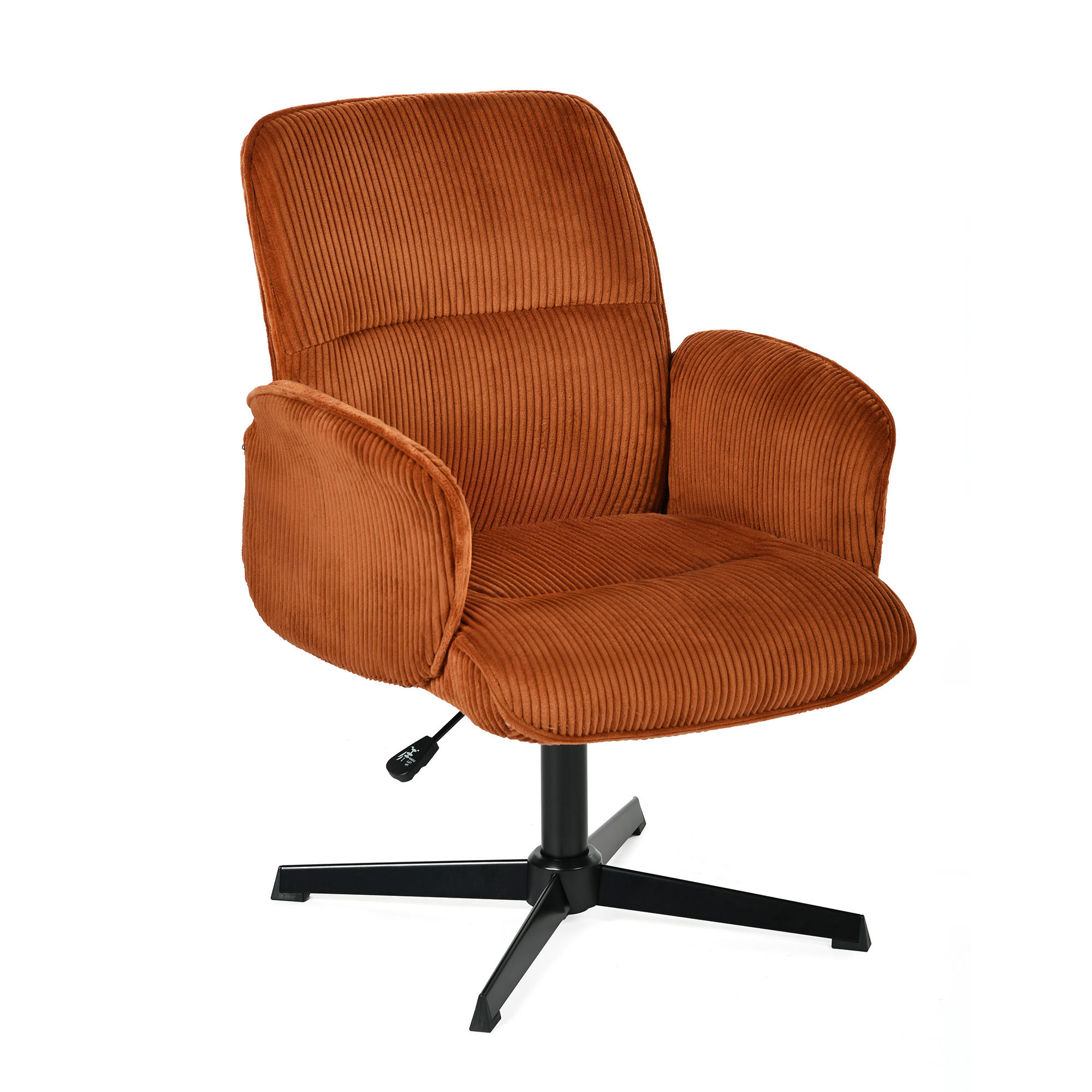 DREHSTUHL in Rot Cord - Rot, Metall (61.5/93/59.5cm) - Meubles Cosy