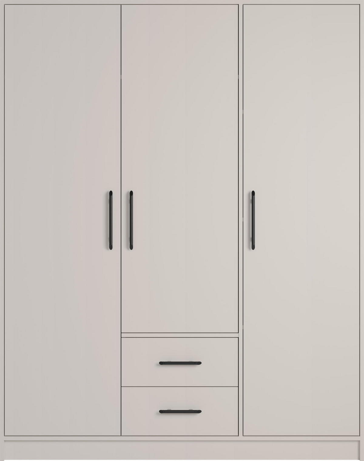 DREHTÜRENSCHRANK VANO 150/190/56cm 3-türig Kaschmir - Kaschmir, Holzwerkstoff (150/190/56cm) - MASSENO