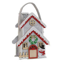 UNIQUE Living - Geschenktüte Weihnachten - 15x8x20cm - Mehrfarbig - Multicolor, Textil (15cm) - Unique Living