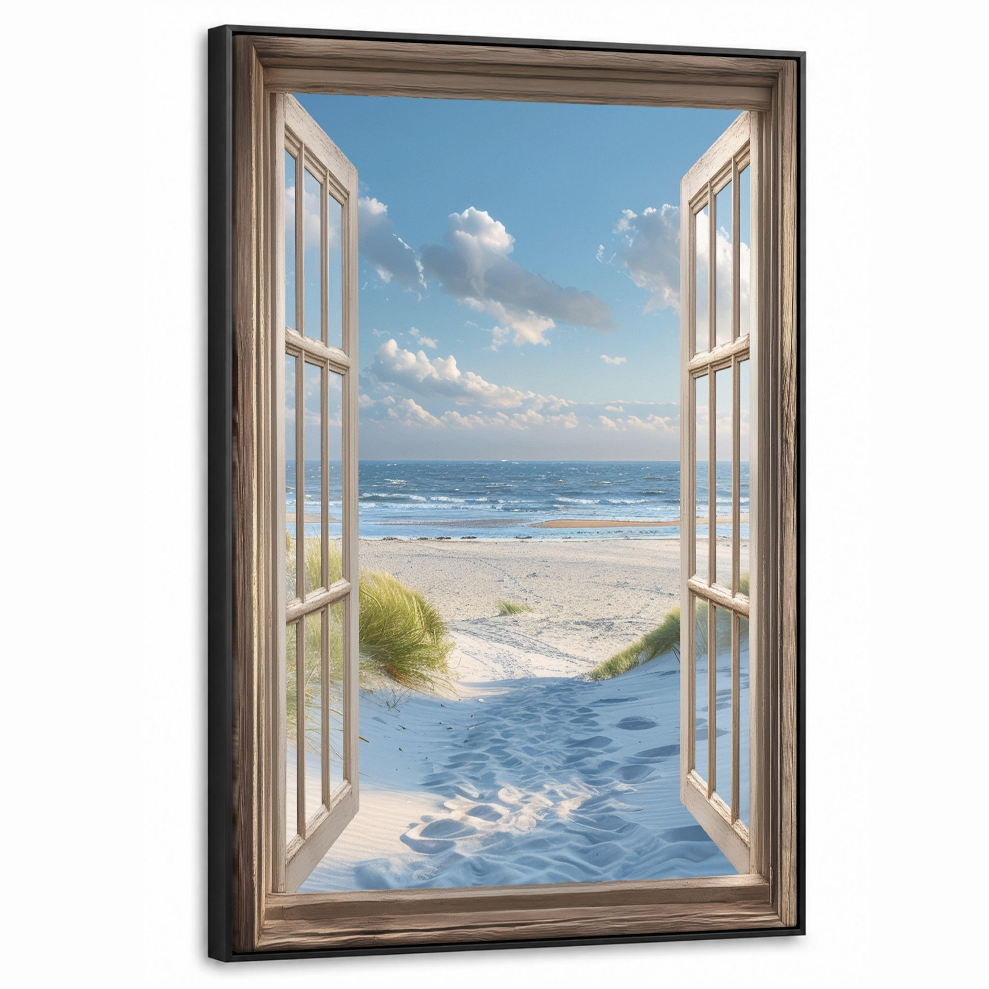 MuchoWow Leinwand Hellblau 60x90 cm