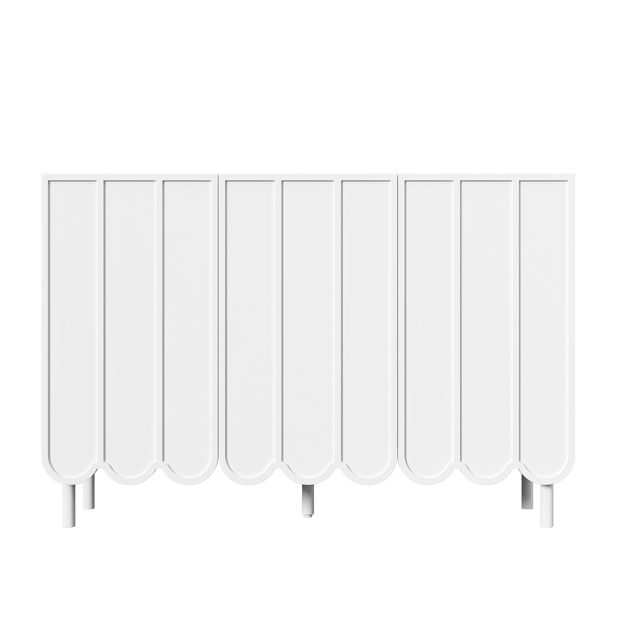 SIDEBOARD Weiß 120/35/80 cm - Weiß, Holzwerkstoff (120/80/35cm) - PANGIVO