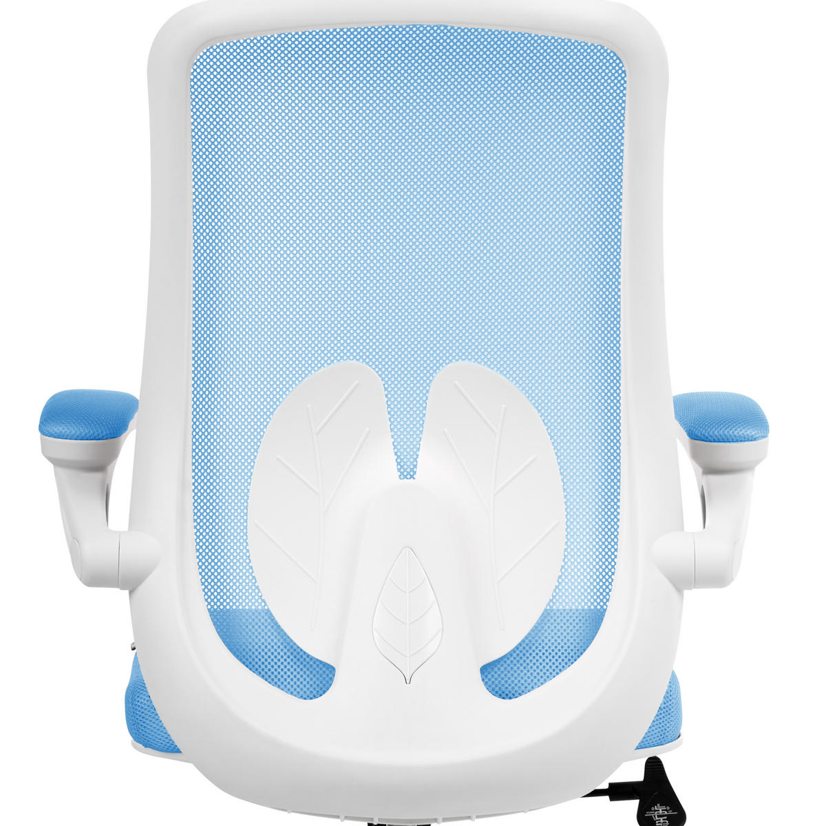 BÜROSTUHL Hellblau Overlord - Hellblau, Textil (49/100/63cm) - Beliani