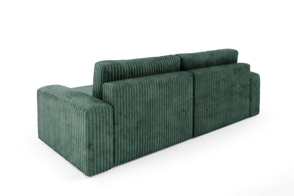 ECKSOFA Natalia - Grün, Holzwerkstoff/Textil (244/149cm) - Fun Möbel
