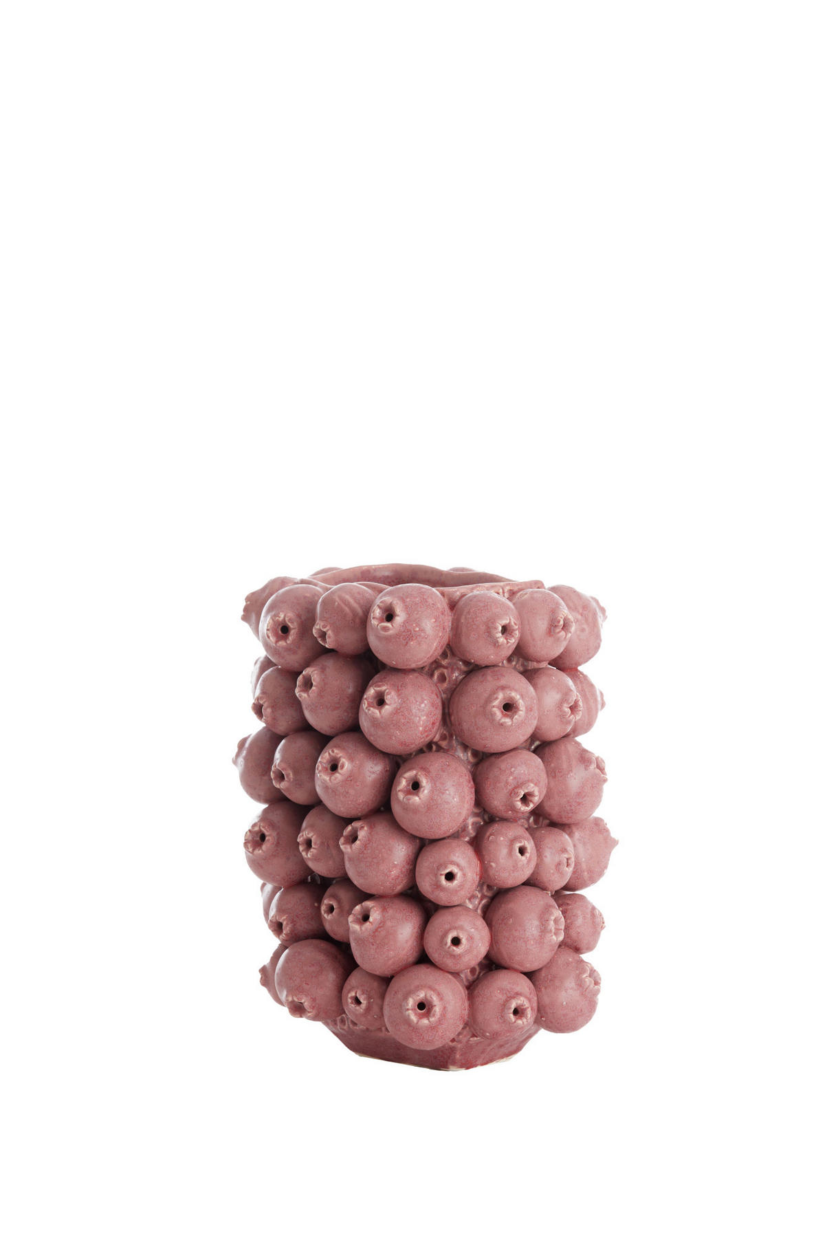 VASE Nitali Rosa 20,5/16/26 cm - Pink, Keramik (26cm) - Light & Living