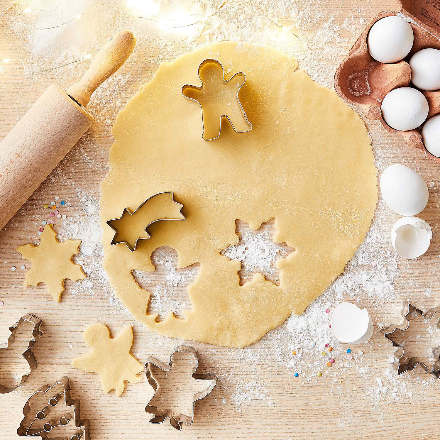 AUSSTECHFORM (12er Set) Biscuit - Silberfarben, Metall (4/2.5/8cm) - Butlers